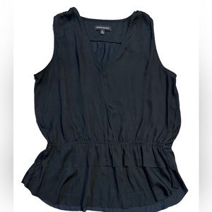 Black sleeveless top